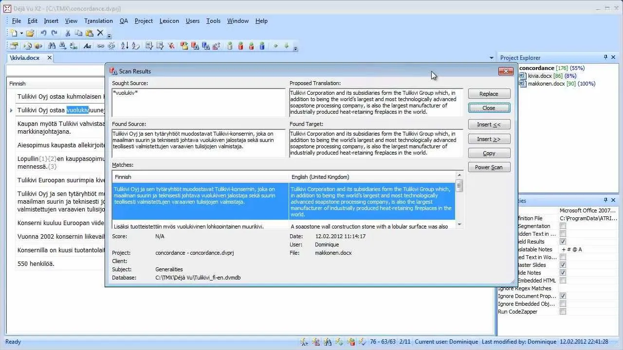 Interfaz de Déjà Vu